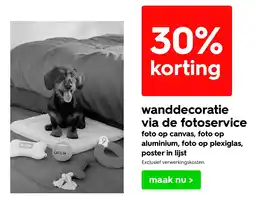 HEMA Wanddecoratie via de fotoservice aanbieding