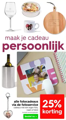 HEMA Alle fotocadeaus via de fotoservice aanbieding
