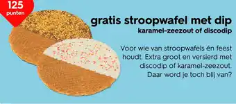 HEMA Stroopwafel met dip karamel-zeezout of discodip aanbieding