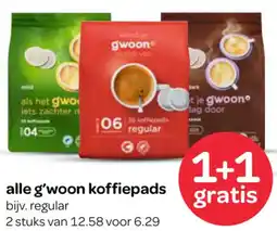 Spar Alle g'woon koffiepads aanbieding