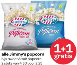 Spar Alle Jimmy's popcorn aanbieding