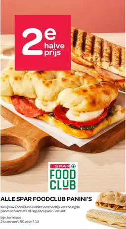Spar Alle spar foodclub panini's aanbieding