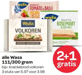 Spar Alle Wasa aanbieding