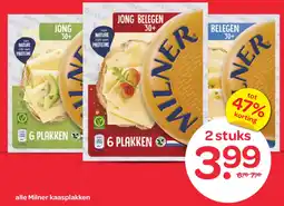 Spar Alle Milner kaasplakken aanbieding