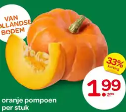 Spar Oranje pompoen aanbieding