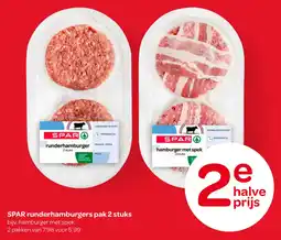 Spar Spar runderhamburgers aanbieding