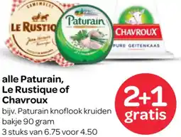 Spar Alle Paturain, Le Rustique of Chavroux aanbieding