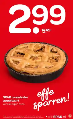 Spar Spar roomboter appeltaart aanbieding
