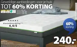 Jysk Dreamzone Gold S60 springveermatras aanbieding