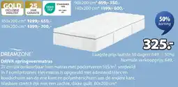 Jysk Dreamzone Driva springveermatras aanbieding