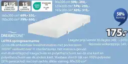 Jysk Dreamzone Lutra springveermatras aanbieding