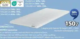 Jysk Dreamzone Hopen topmatras aanbieding