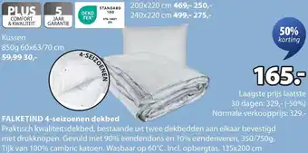 Jysk Falketind 4-seizoenen dekbed aanbieding