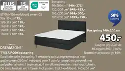 Jysk Dreamzone Tyssa PC60 boxspring aanbieding