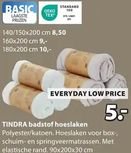 Jysk Tindra badstof hoeslaken aanbieding