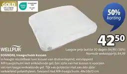 Jysk Wellpur Sogndal traagschuim kussen aanbieding