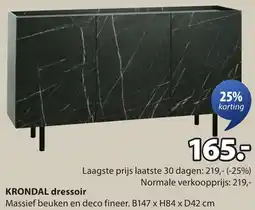 Jysk Krondal dressoir aanbieding