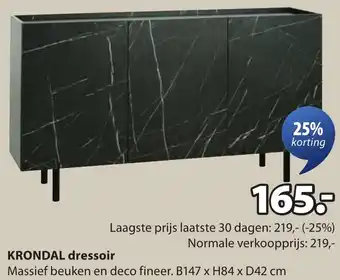 Jysk Krondal dressoir aanbieding