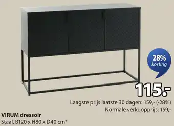 Jysk Virum dressoir aanbieding