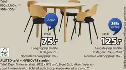 Jysk Alsted tafel aanbieding
