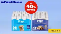 Bol.com op Page & Kleenex aanbieding