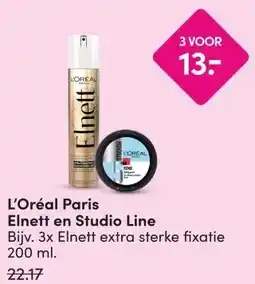 DA L'Oréal Paris Elnett en Studio Line aanbieding