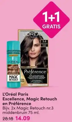 DA L'Oréal Paris Excellence, Magic Retouch en Préférence aanbieding
