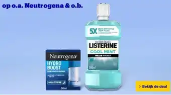 Bol.com op o.a. Neutrogena & o.b. aanbieding