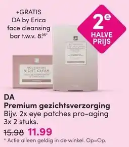 DA DA Premium gezichtsverzorging aanbieding