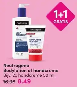 DA Neutrogena Bodylotion of handcrème aanbieding
