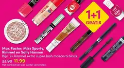 DA Max Factor, Miss Sporty, Rimmel en Sally Hansen aanbieding
