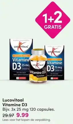 DA Lucovitaal Vitamine D3 aanbieding