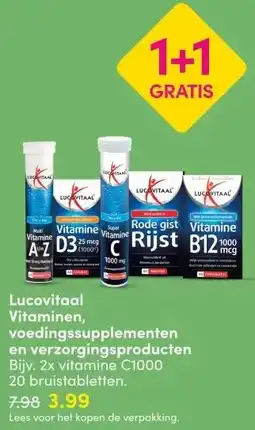 DA Lucovitaal Vitaminen, voedingssupplementen en verzorgingsproducten aanbieding