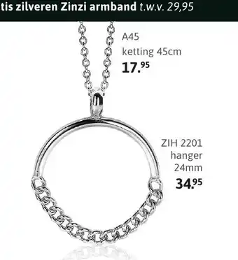 Zinzi A45 ketting 45cm aanbieding