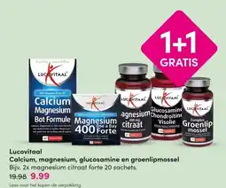 DA Lucovitaal Calcium, magnesium, glucosamine en groenlipmossel aanbieding