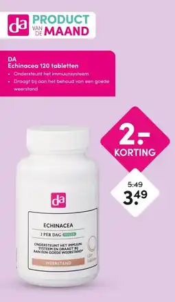 DA DA Echinacea 120 tabletten aanbieding
