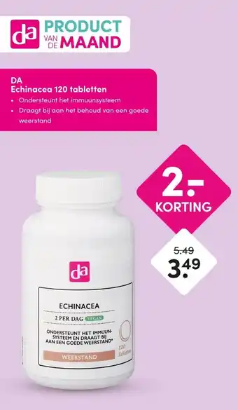 DA DA Echinacea 120 tabletten aanbieding