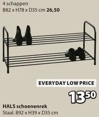Jysk Hals schoenenrek aanbieding