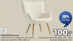 Jysk Hundested fauteuil aanbieding