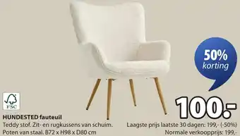 Jysk Hundested fauteuil aanbieding
