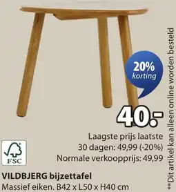 Jysk Vildbjerg bijzettafel aanbieding