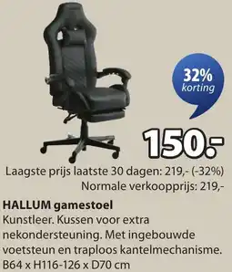 Jysk Hallum gamestoel aanbieding