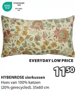 Jysk Hybenrose sierkussen aanbieding