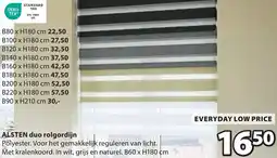 Jysk Alsten duo rolgordijn aanbieding
