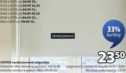 Jysk Hopen verduisterend rolgordijn aanbieding