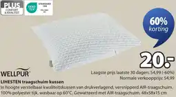 Jysk Wellpur Lihesten traagschuim kussen aanbieding