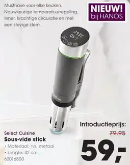 HANOS Select Cuisine Sous-vide stick aanbieding
