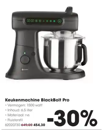 HANOS Keukenmachine blackbolt pro aanbieding