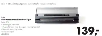 HANOS Solis Vacumeermachine prestige aanbieding