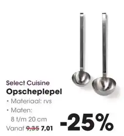 HANOS Select cuisine opscheplepel aanbieding